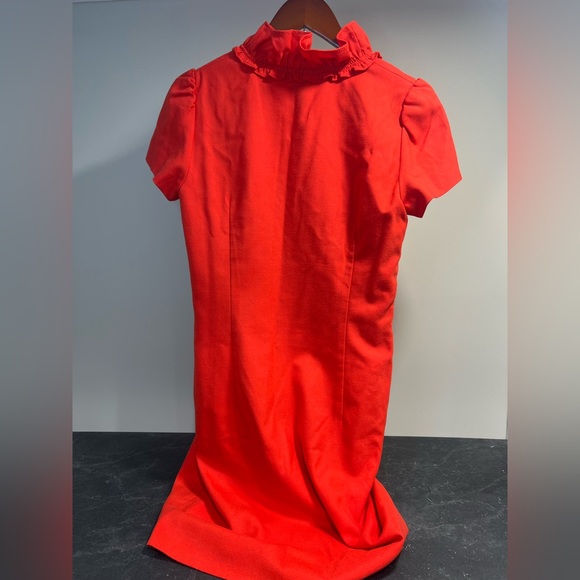 J. Crew Red Ruffle Mini Dress - Picture 5 of 12
